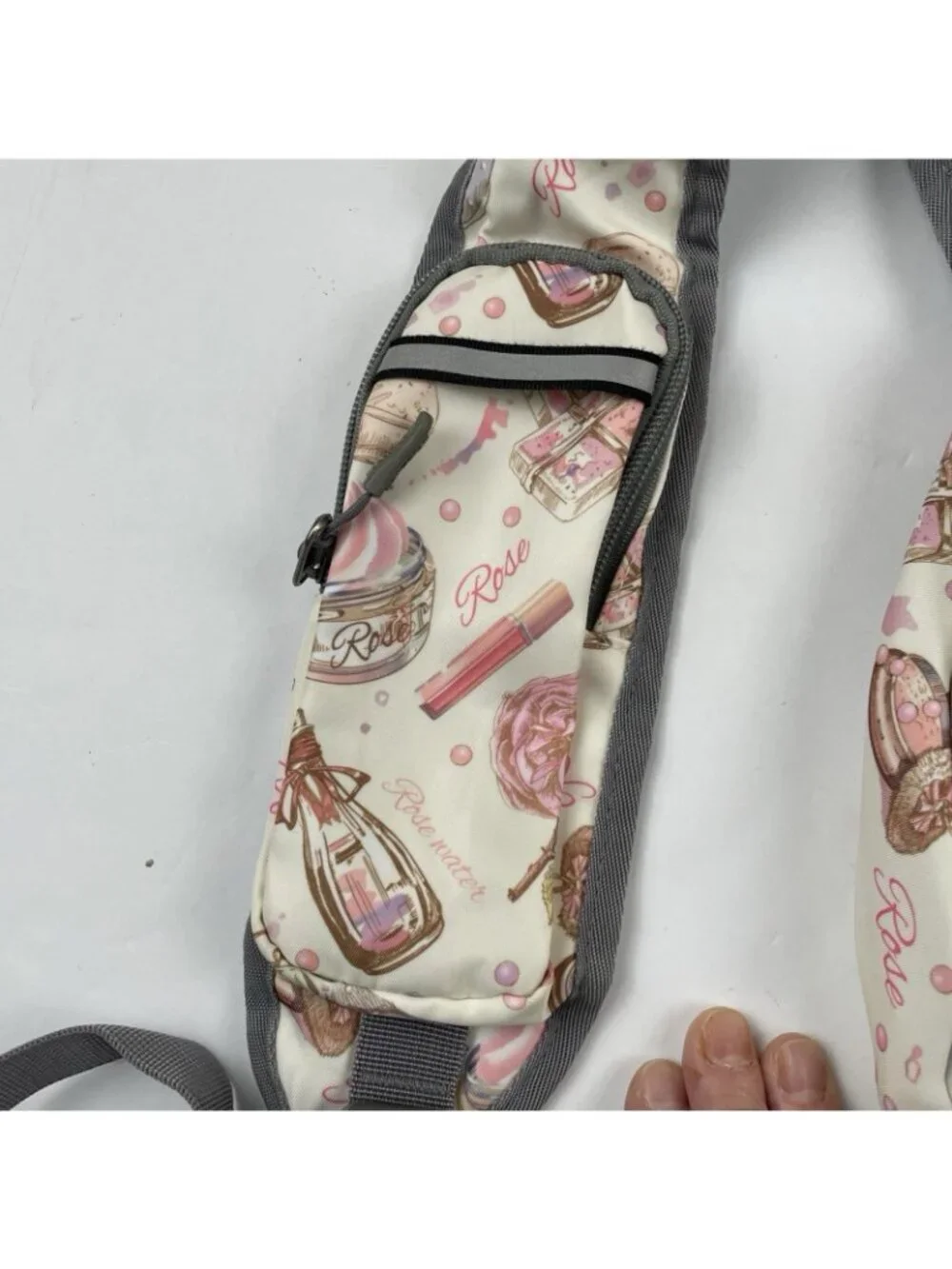 ZOMAKE Sling Backpack Crossbody Bag Travel Rose Cosmetics Perfume Print